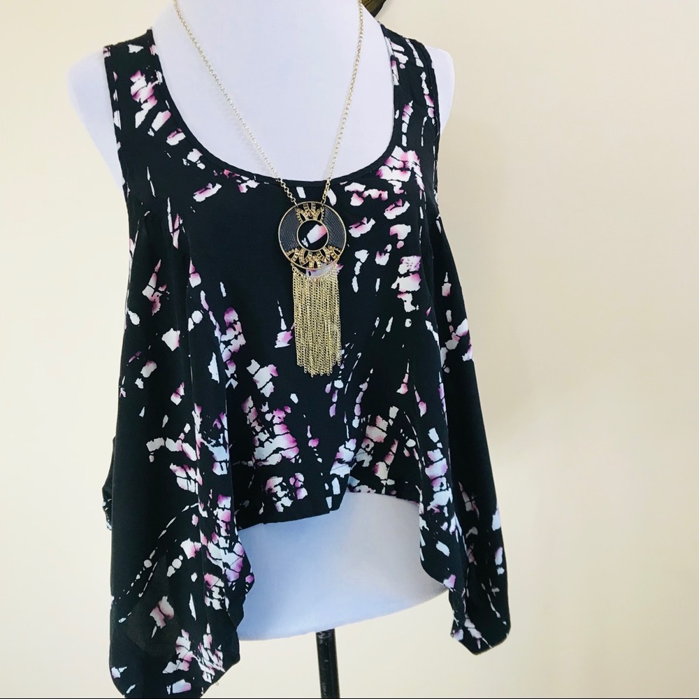 Tie Dye Rocker Asymmetrical Tunic